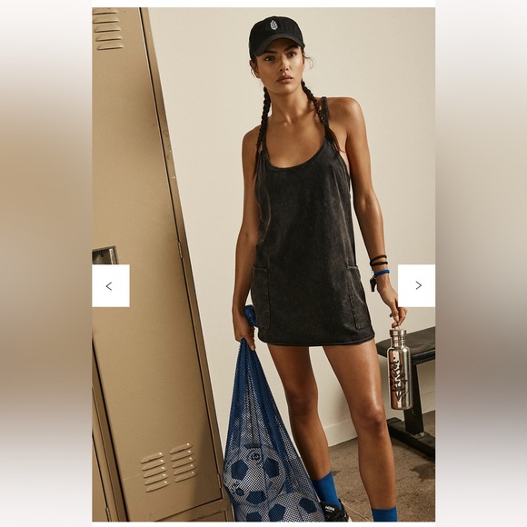 Free People Movement Hot Shot Mini Dress Black XS - Picture 3 of 9